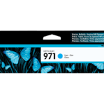 HP 971 Inkjet Cartridge, Cyan (CN622AA)