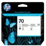 HP 70 DesignJet Printhead, Gloss Enhancer & Grey (C9410A)