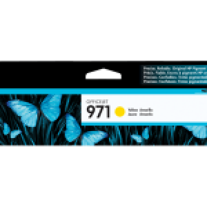 HP 971 Inkjet Cartridge, Yellow (CN624AM)
